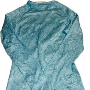 Nike Pro Combat Therma-Fit Aqua Long Sleeve Fitted Shirt Sz Medium